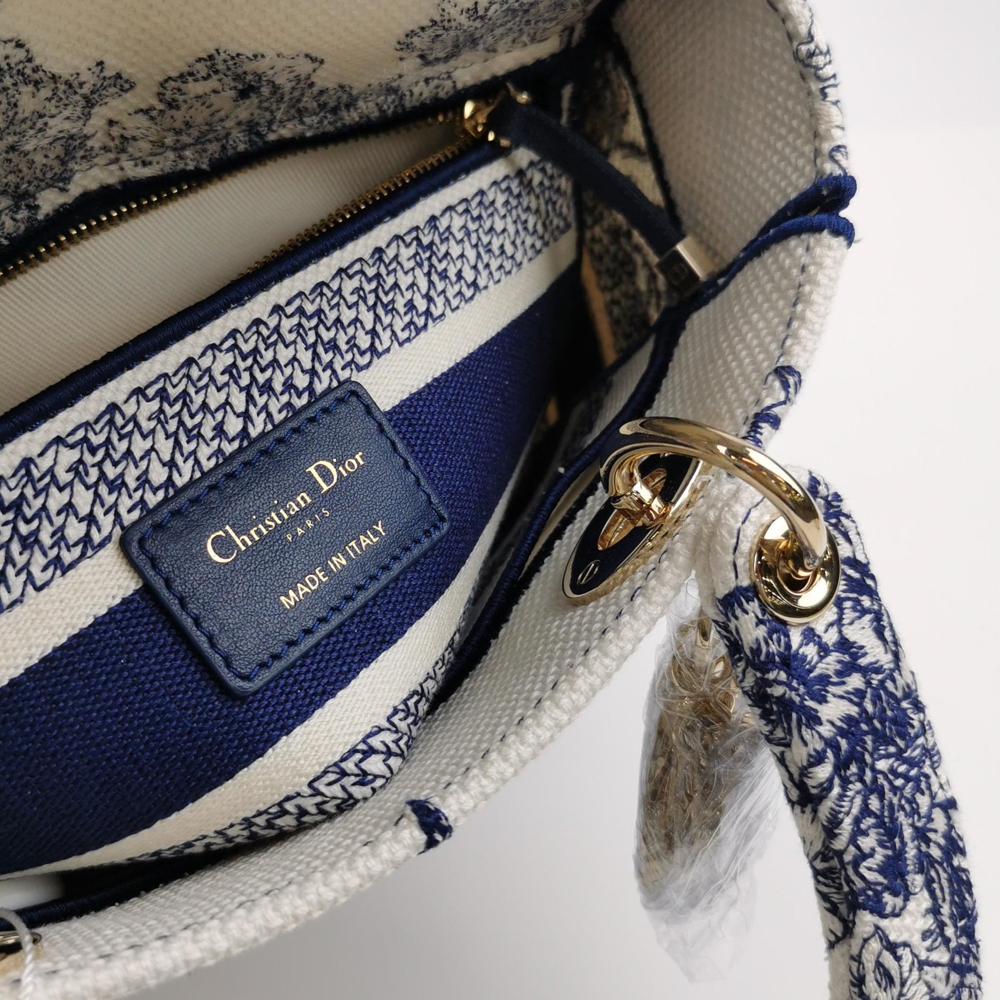 Lady Dior Medium Canvas Logo