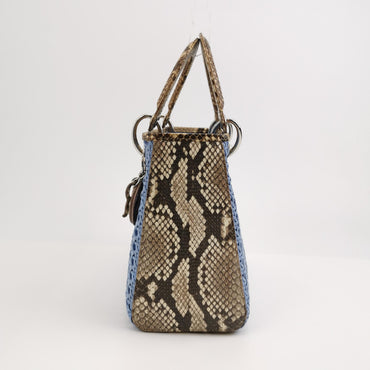 Lady Dior Medium Lambskin Logo