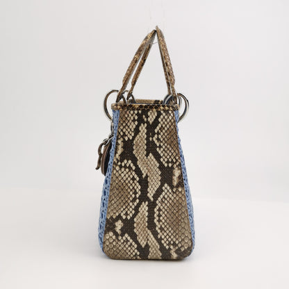 Lady Dior Medium Lambskin Logo