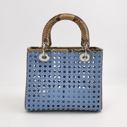 Lady Dior Medium Lambskin Logo