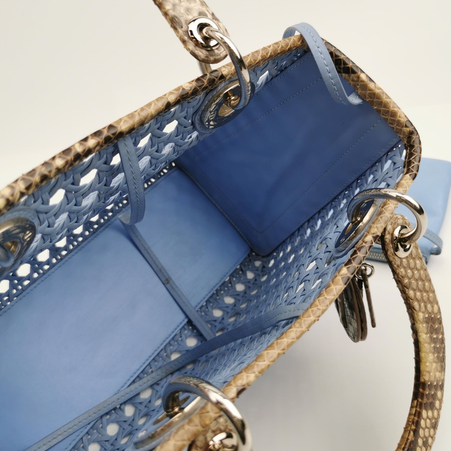 Lady Dior Medium Lambskin Logo