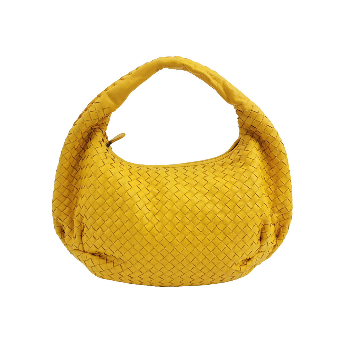 Bottega Veneta Bottega Veneta Lambskin Yellow Veneta Bag