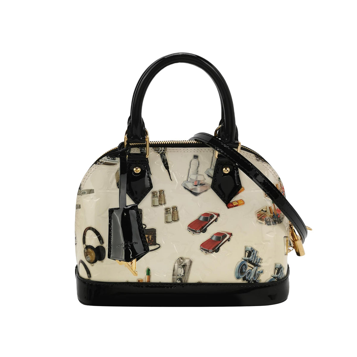 Louis Vuitton (LV) Louis Vuitton Alma BB Colorblock Patent leather Shoulder Bag