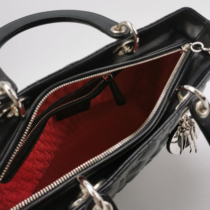 Lady Dior Large Lambskin Logo