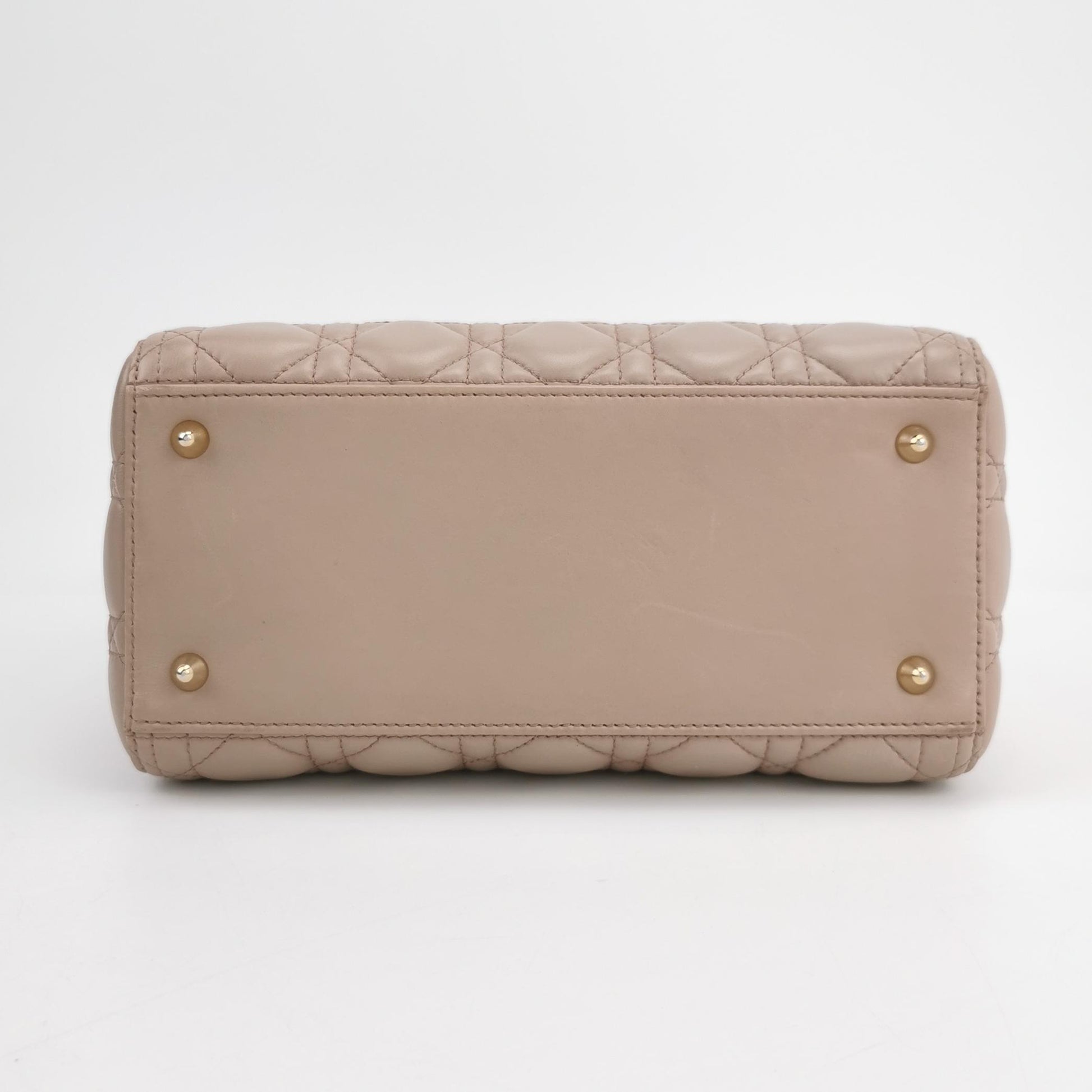 Lady Dior Medium Lambskin Logo