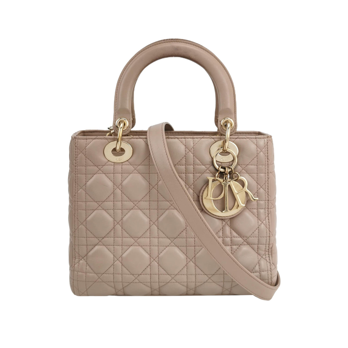 Dior Dior Lambskin Medium Lady Dior Bag