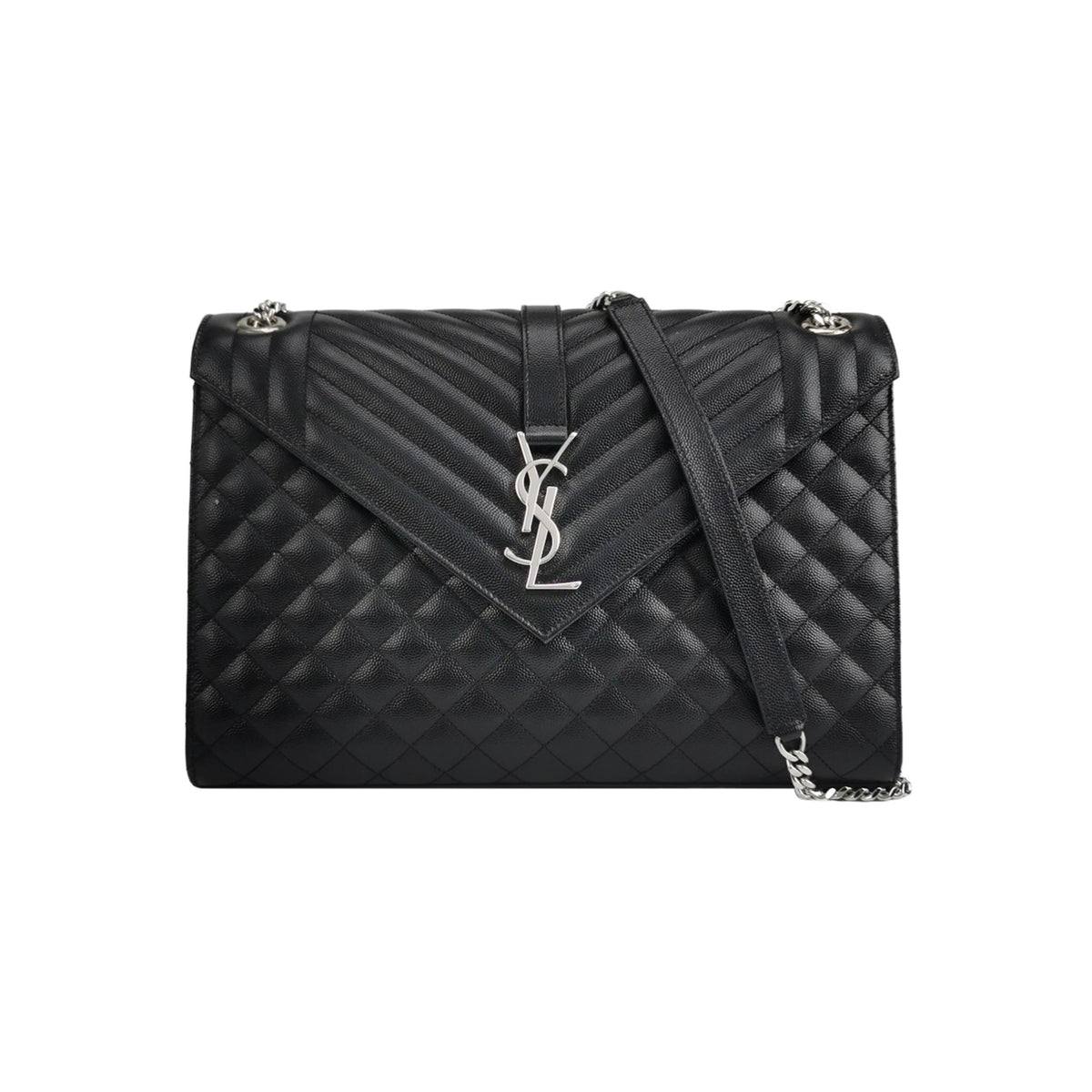 Saint Laurent Saint Laurent Envelope Large Calfskin Shoulder Bag