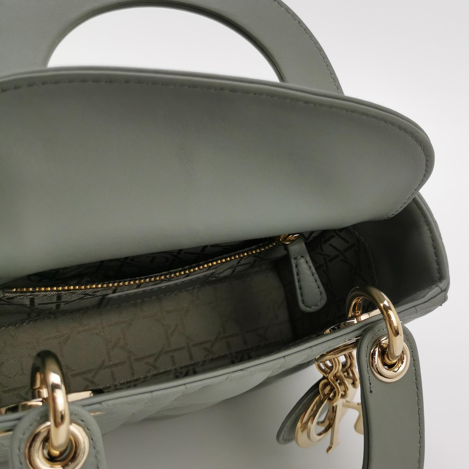 Lady Dior Lambskin Logo