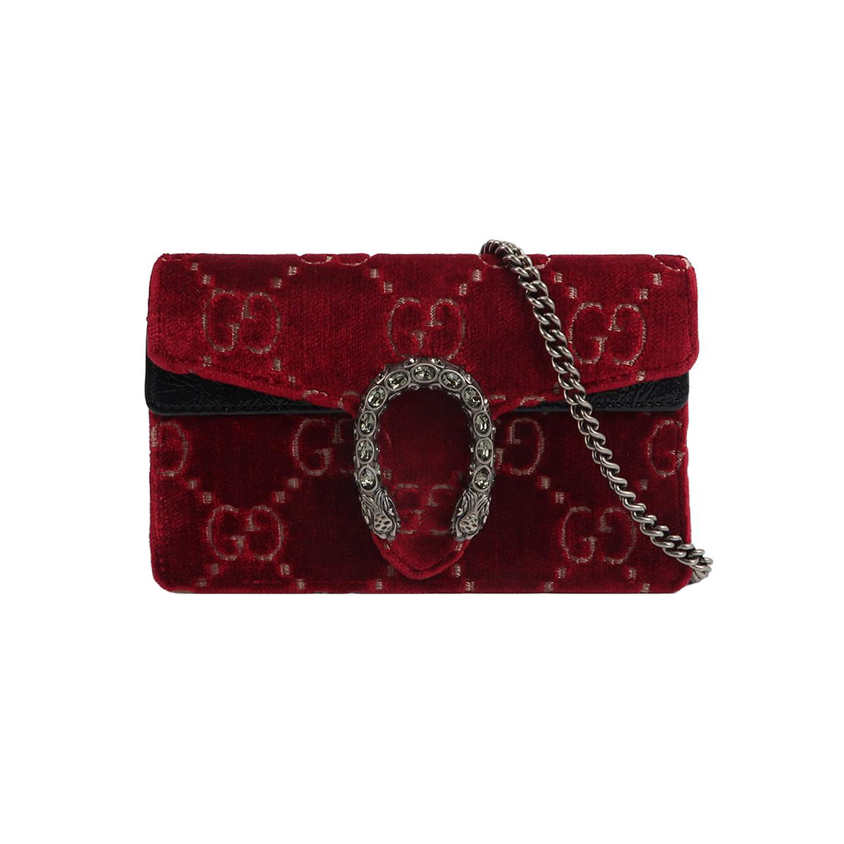 Gucci Gucci Dionysus Mini Velvet Crossbody Bag