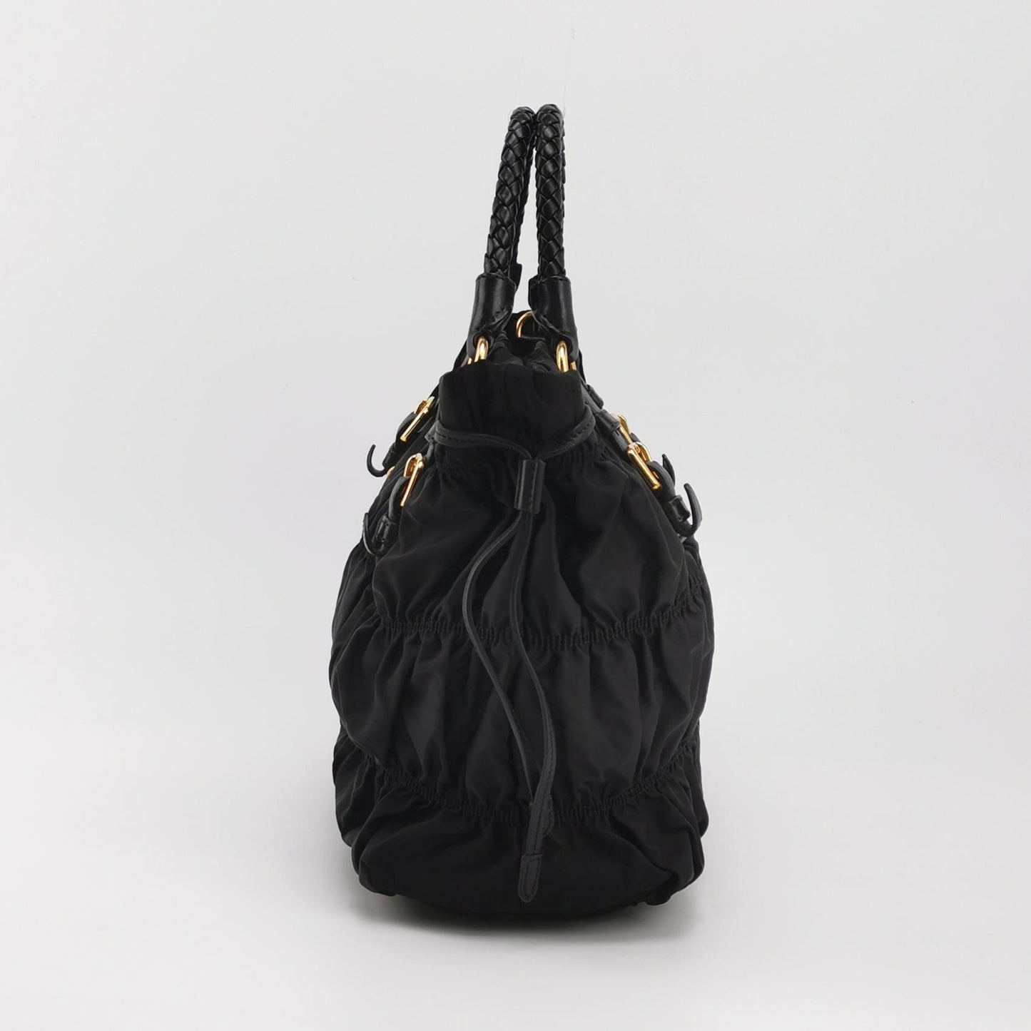 Gaufre Lambskin Nylon Logo