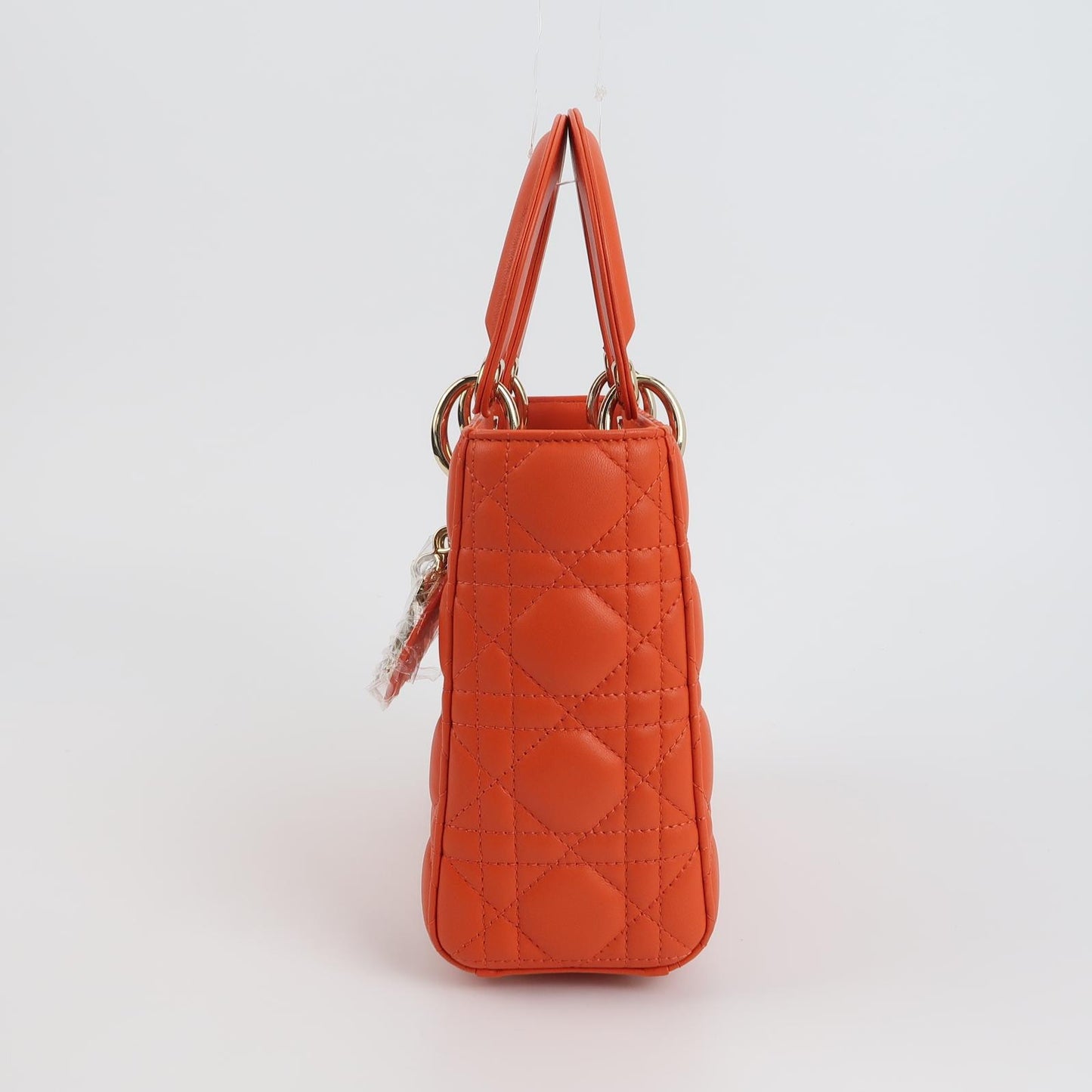 Lady Dior Small Lambskin Logo