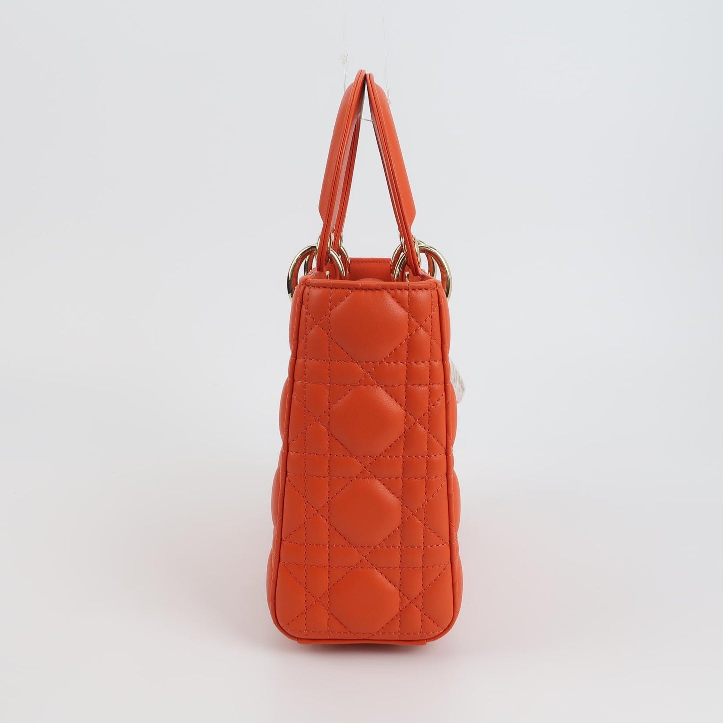 Lady Dior Small Lambskin Logo