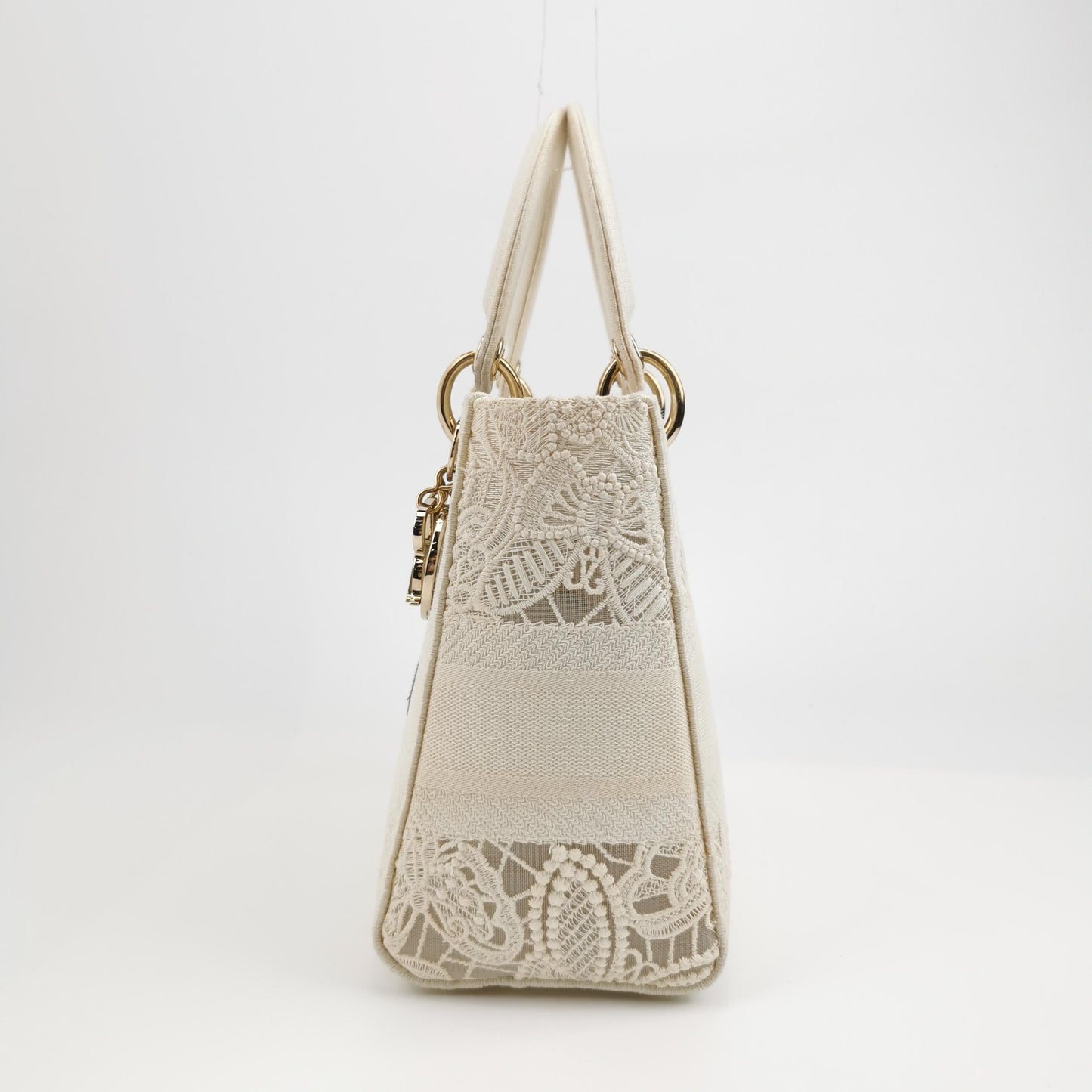 Lady Dior Medium Canvas Logo