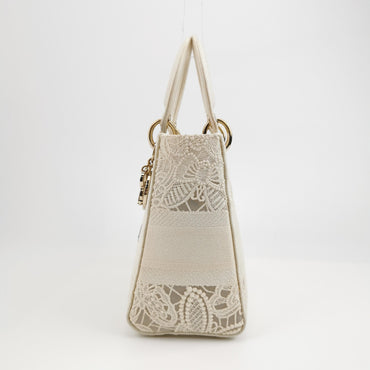 Lady Dior Medium Canvas Logo