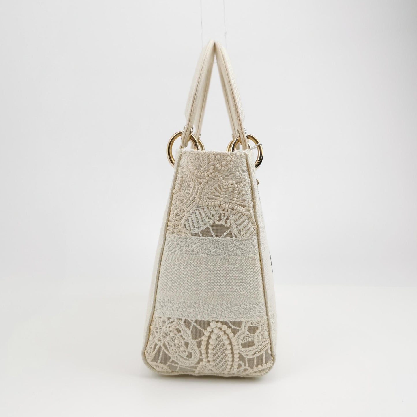 Lady Dior Medium Canvas Logo