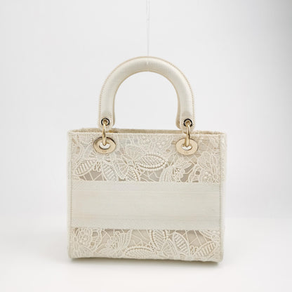 Lady Dior Medium Canvas Logo