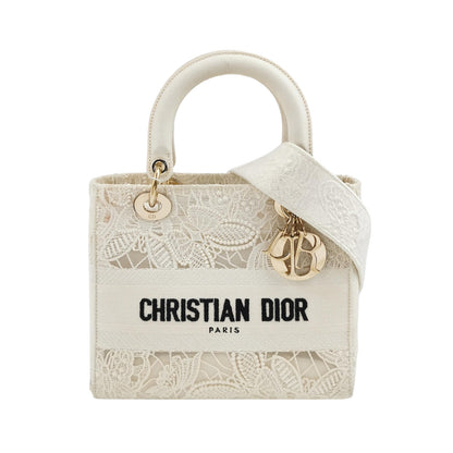 Lady Dior Medium Canvas Logo