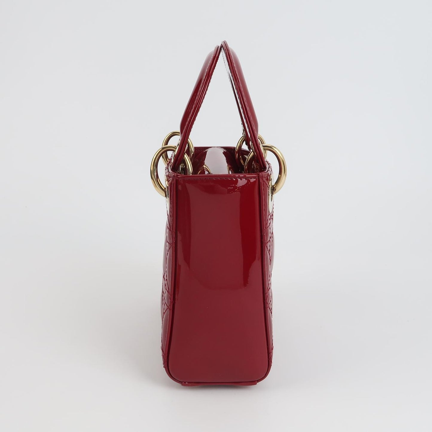 Lady Dior Patent leather Logo