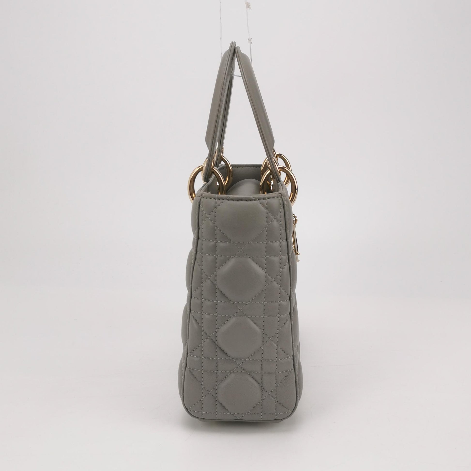 Lady Dior Small Lambskin Logo