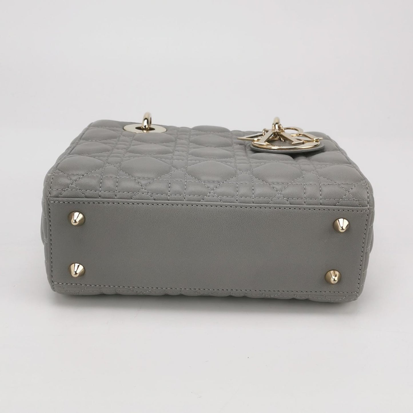 Lady Dior Small Lambskin Logo