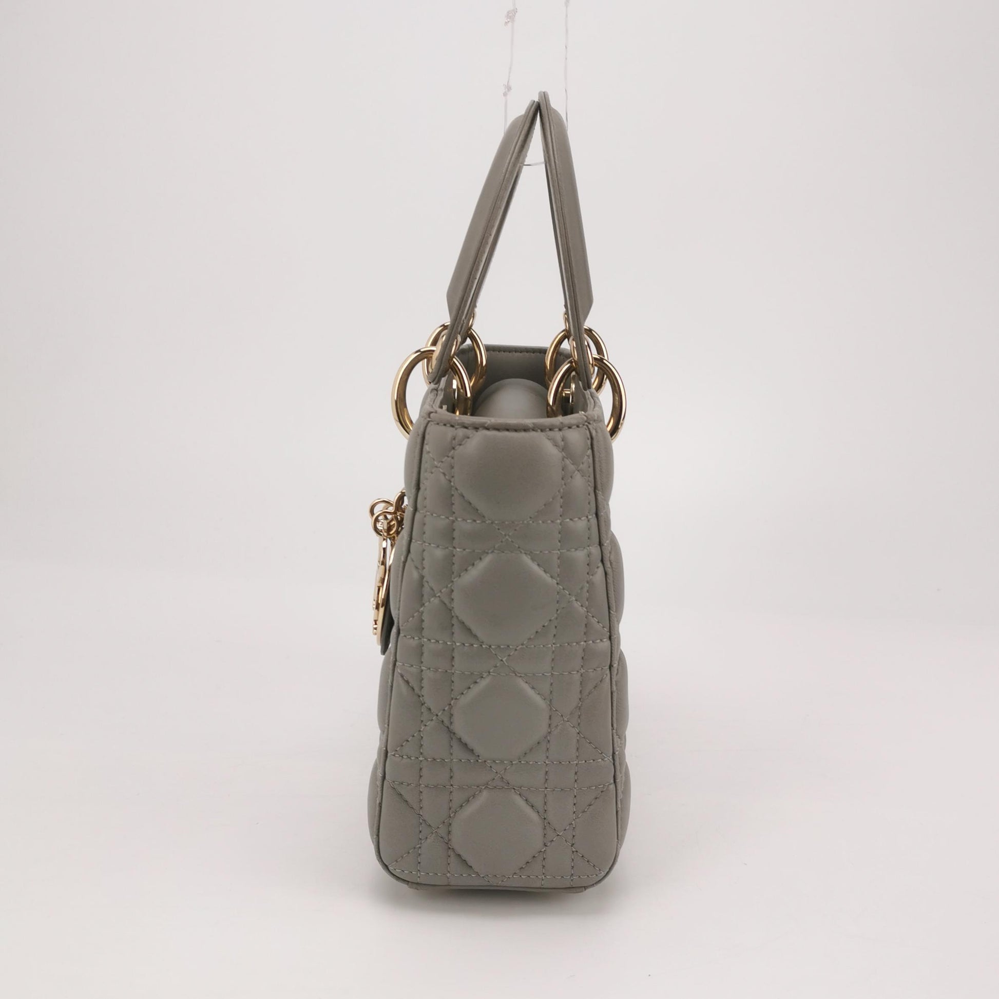 Lady Dior Small Lambskin Logo