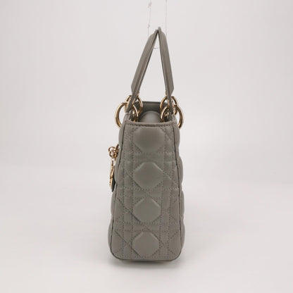 Lady Dior Small Lambskin Logo