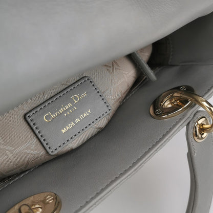 Lady Dior Small Lambskin Logo