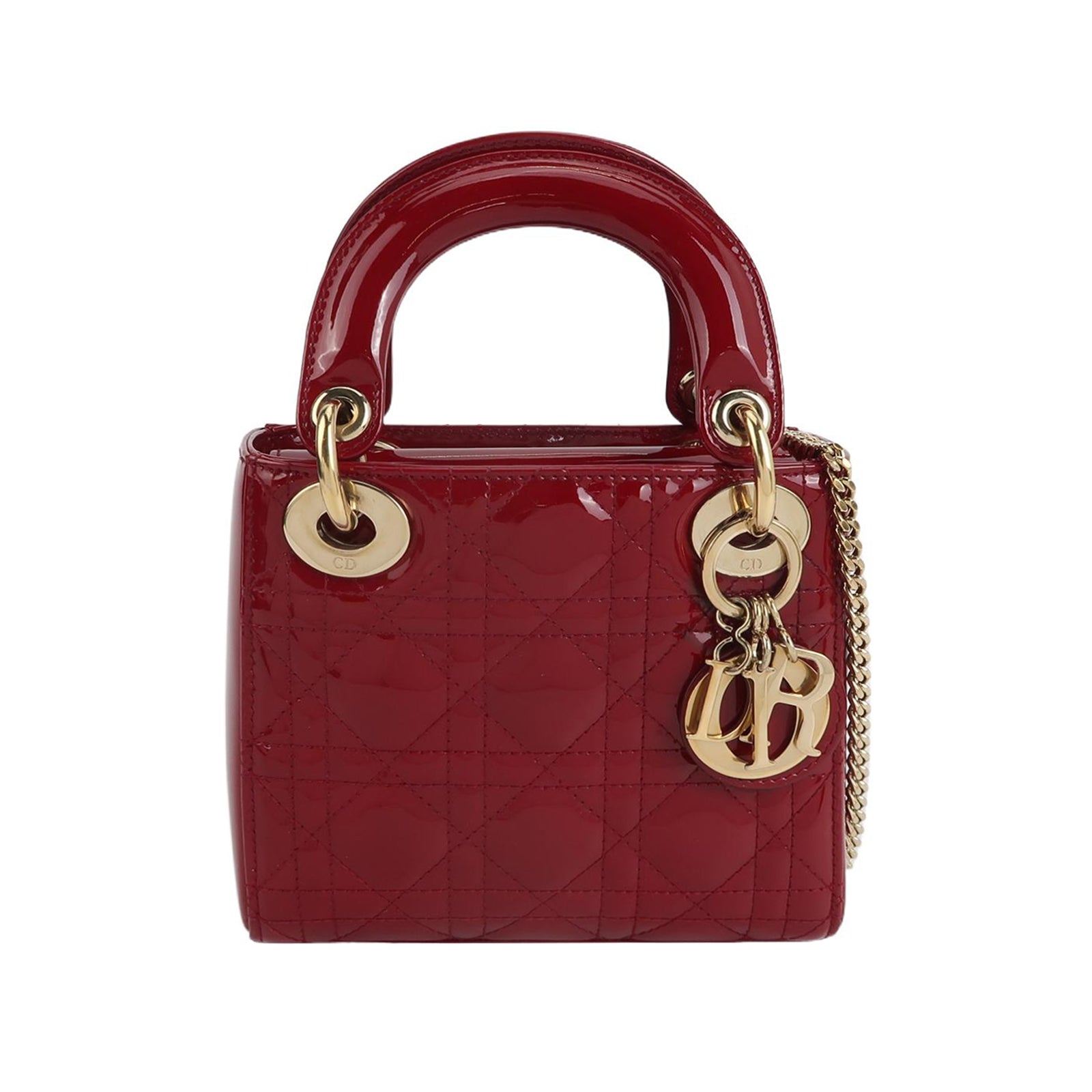 Lady Dior Patent leather Logo