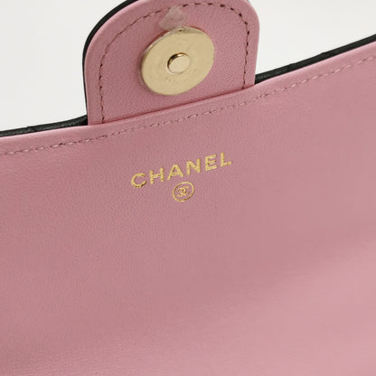 Flap Bag Lambskin quilted CC turn-lock Logo