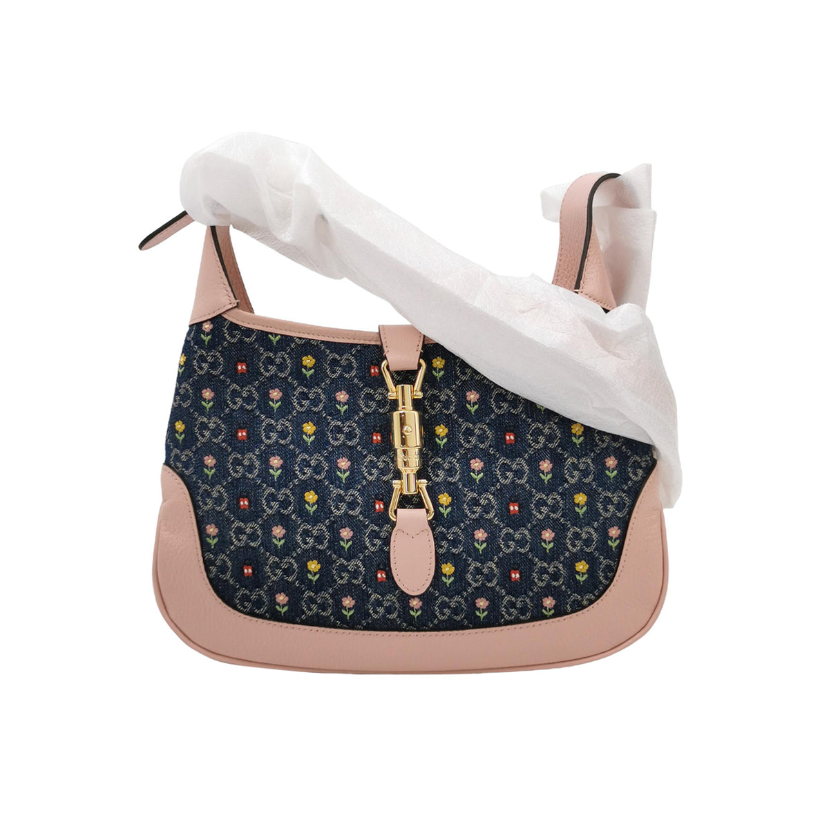 Gucci Gucci Jackie 1961 Small Denim Shoulder Bag