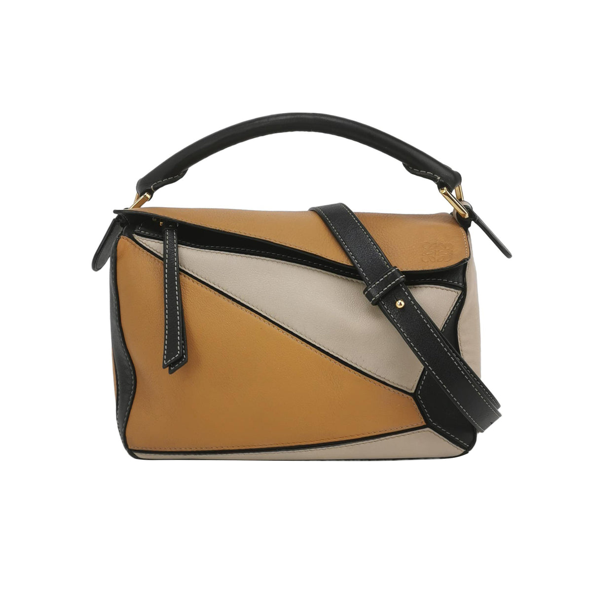 Loewe Loewe Puzzle Small Colorblock Leather Shoulder Bag