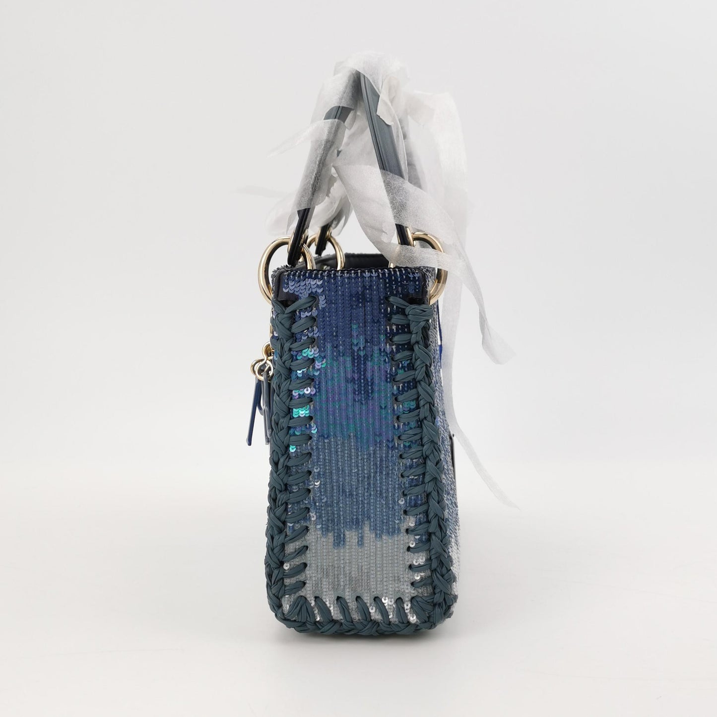 Lady Dior Small Lambskin Logo