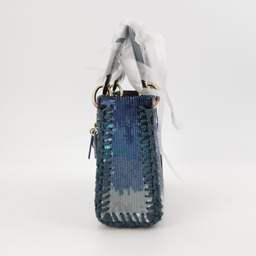 Lady Dior Small Lambskin Logo