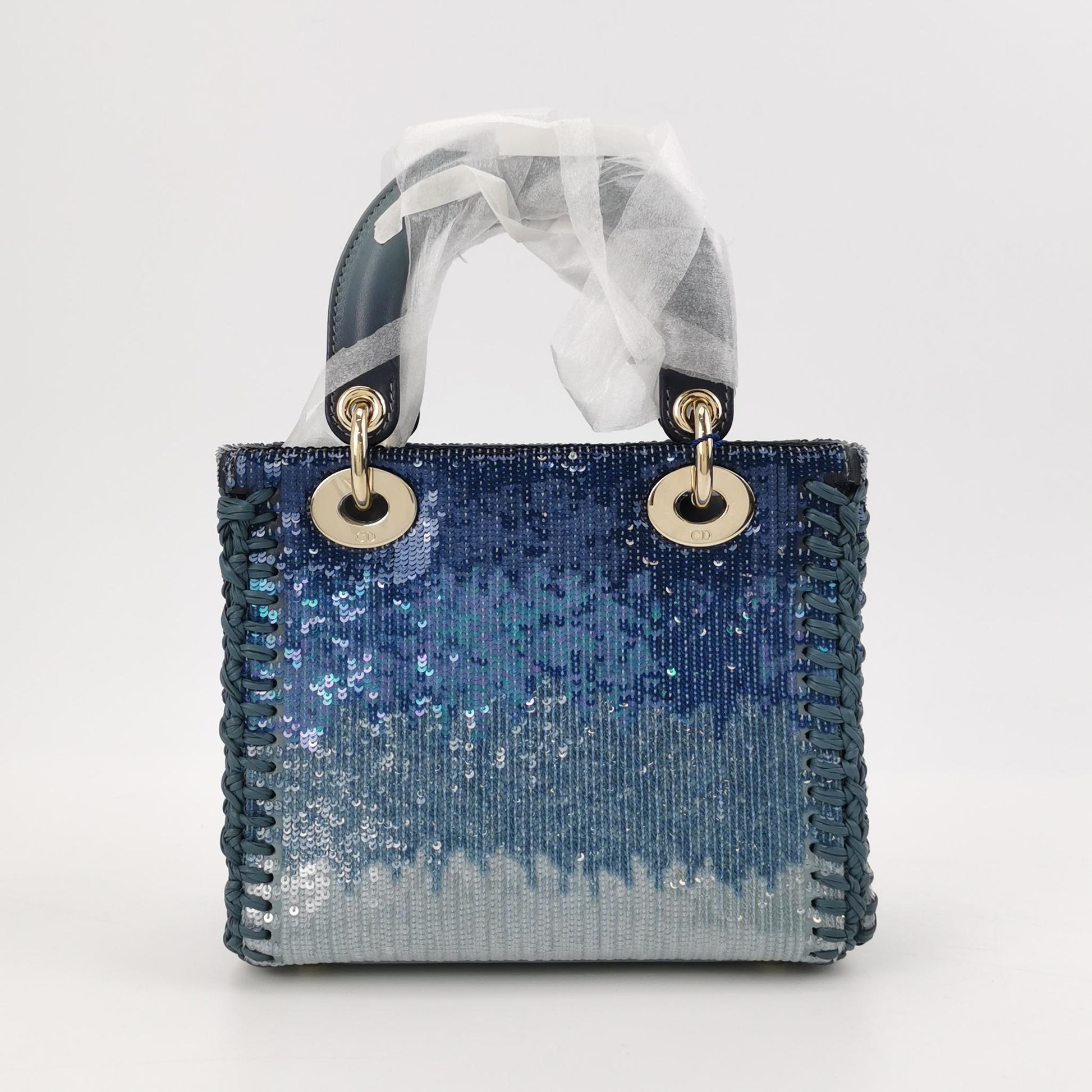 Lady Dior Small Lambskin Logo