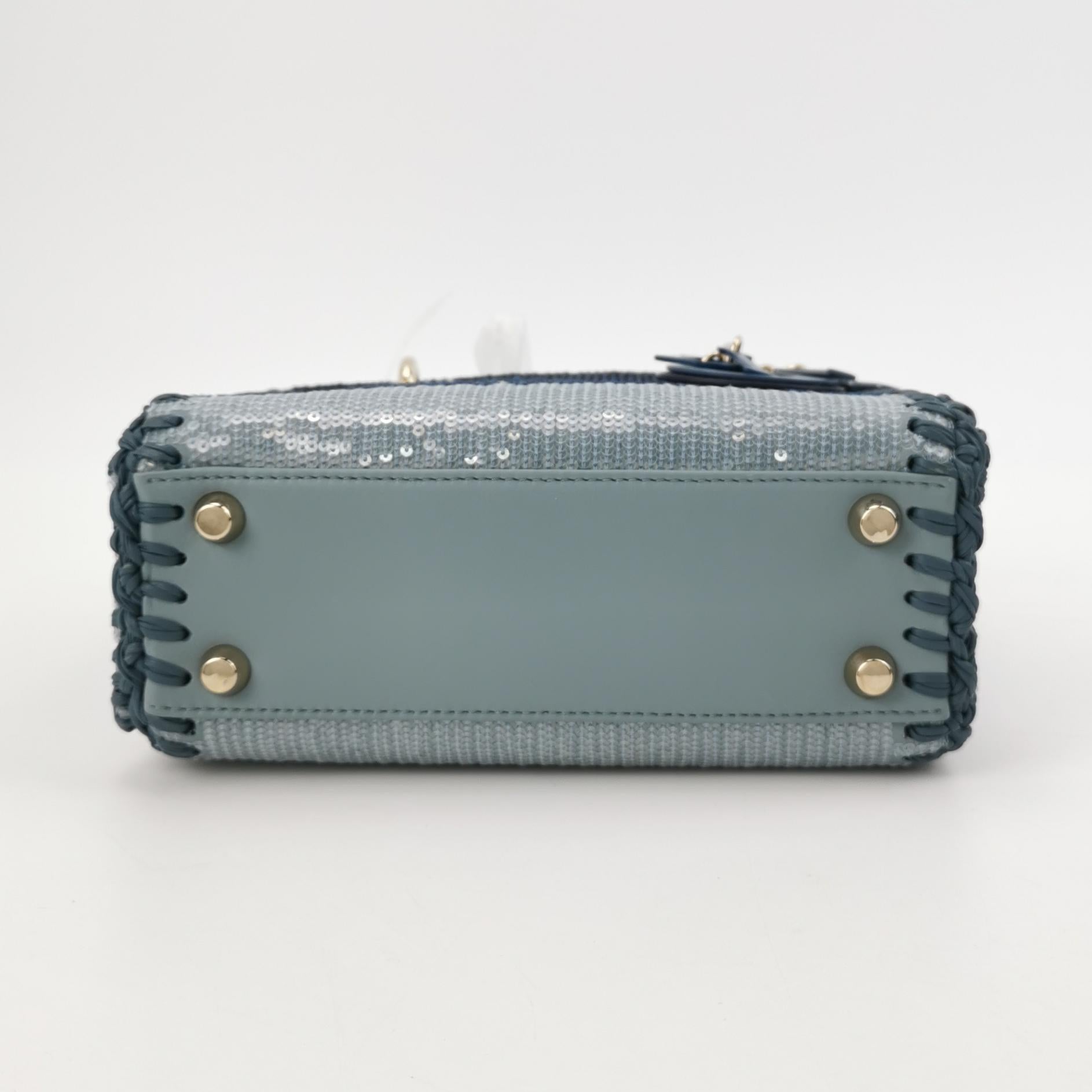 Lady Dior Small Lambskin Logo