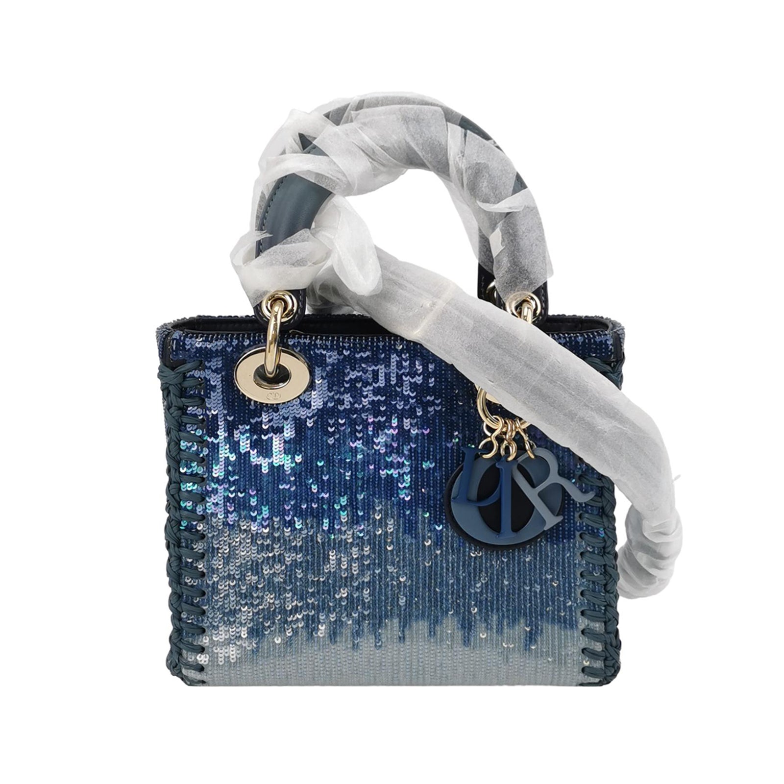 Lady Dior Small Lambskin Logo