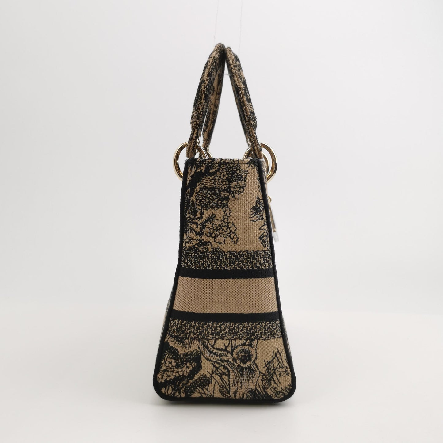 Lady Dior Medium Canvas Logo