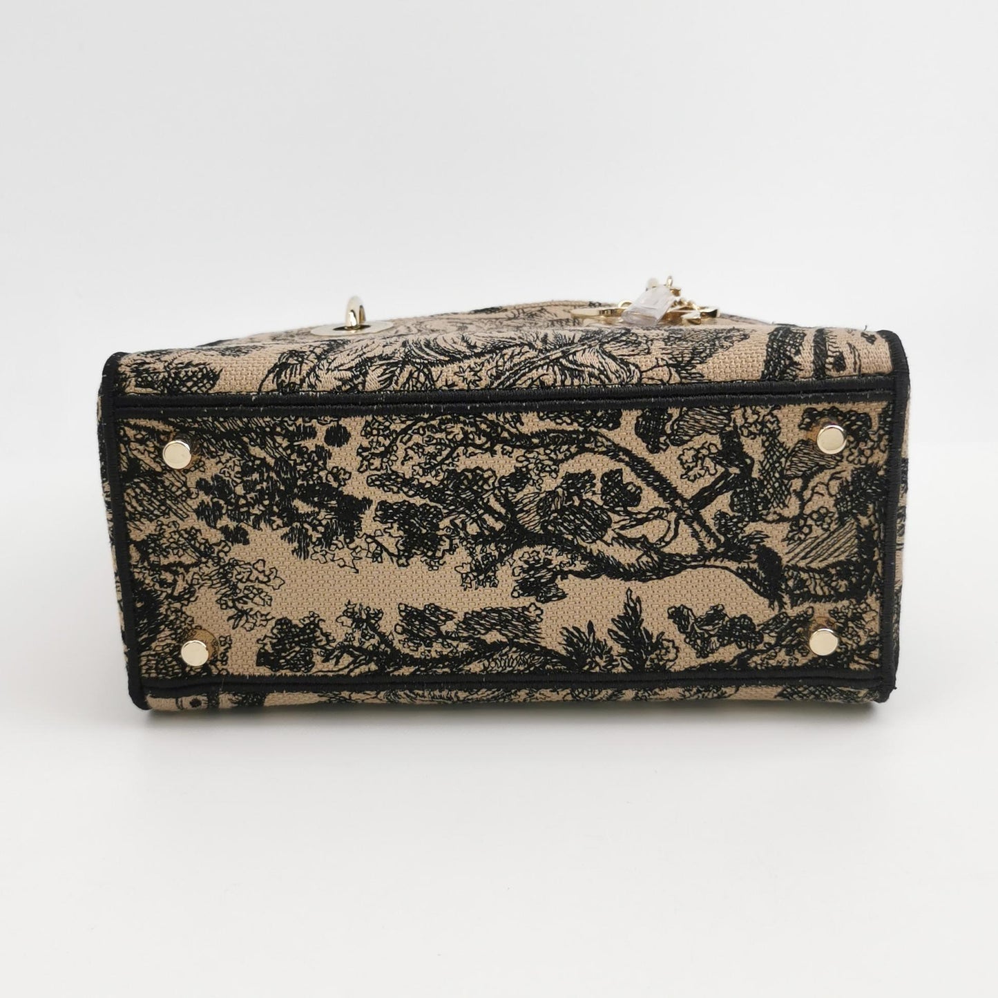 Lady Dior Medium Canvas Logo