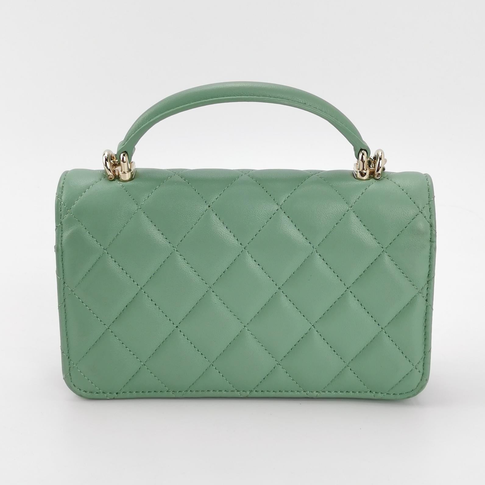 Flap Bag Lambskin quilted CC turn-lock