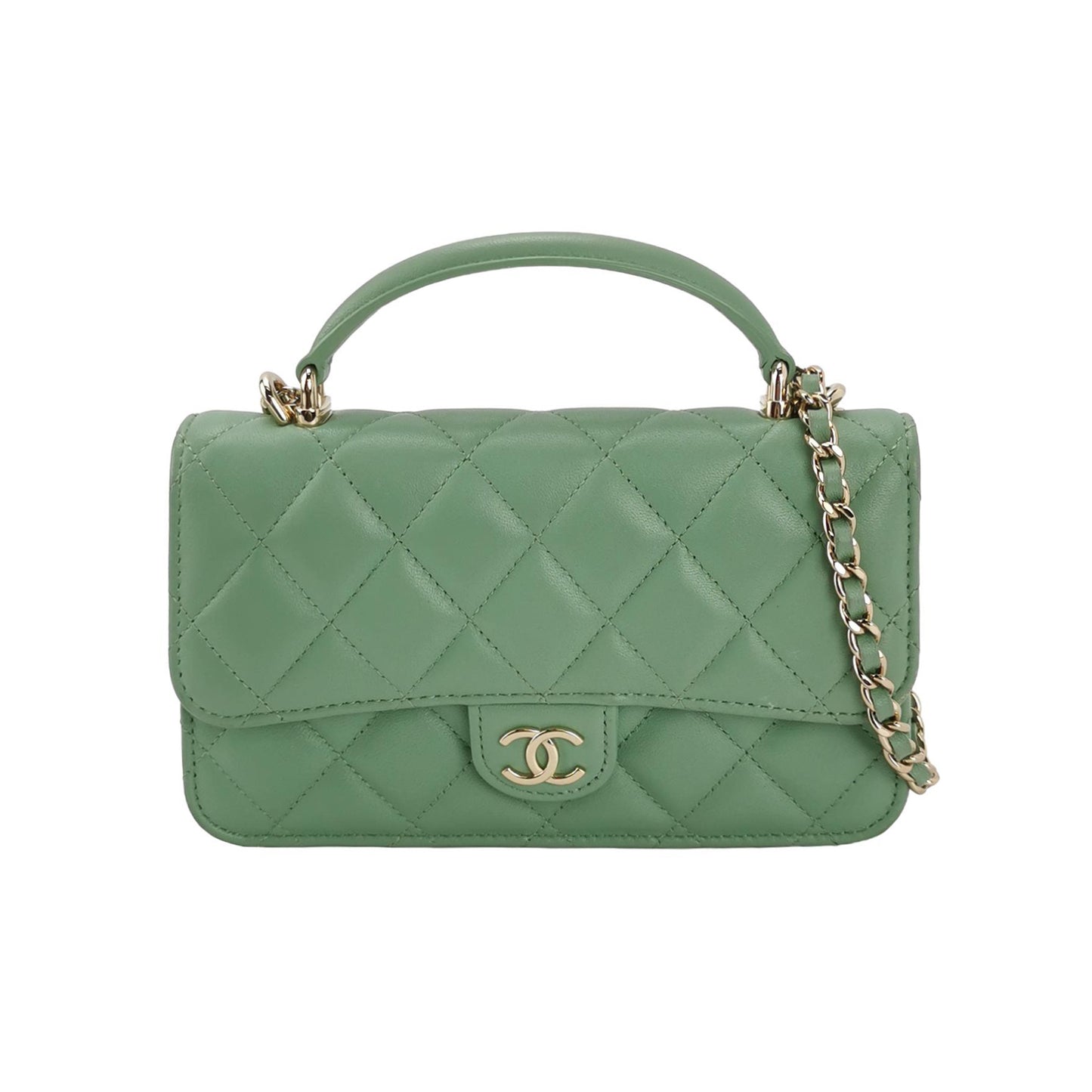 Flap Bag Lambskin quilted CC turn-lock