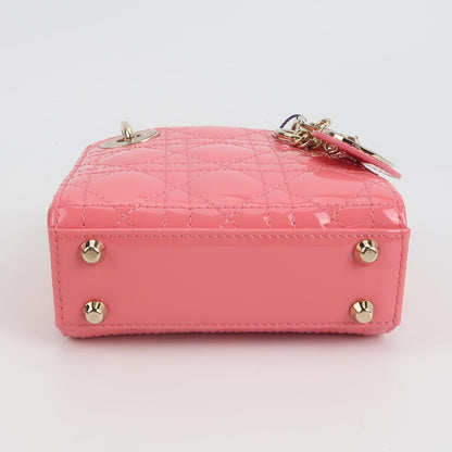 Lady Dior Patent leather Logo