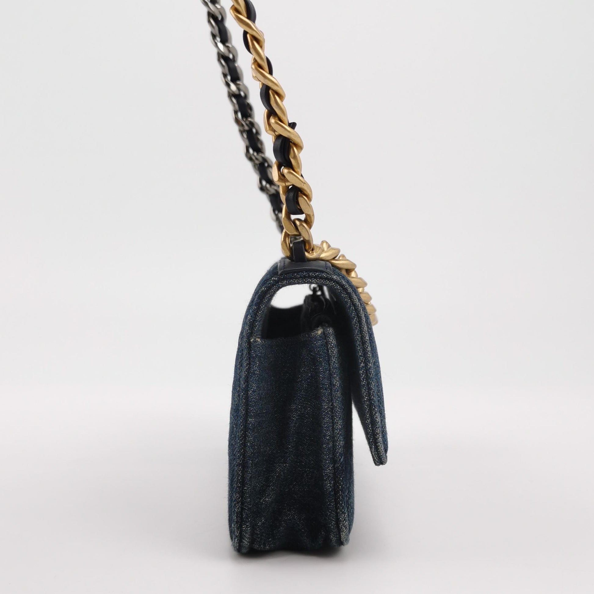 19Bag Denim CC turn-lock