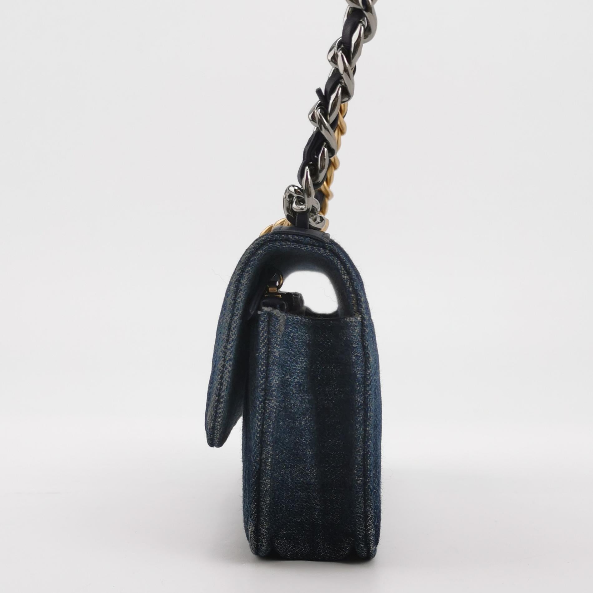 19Bag Denim CC turn-lock