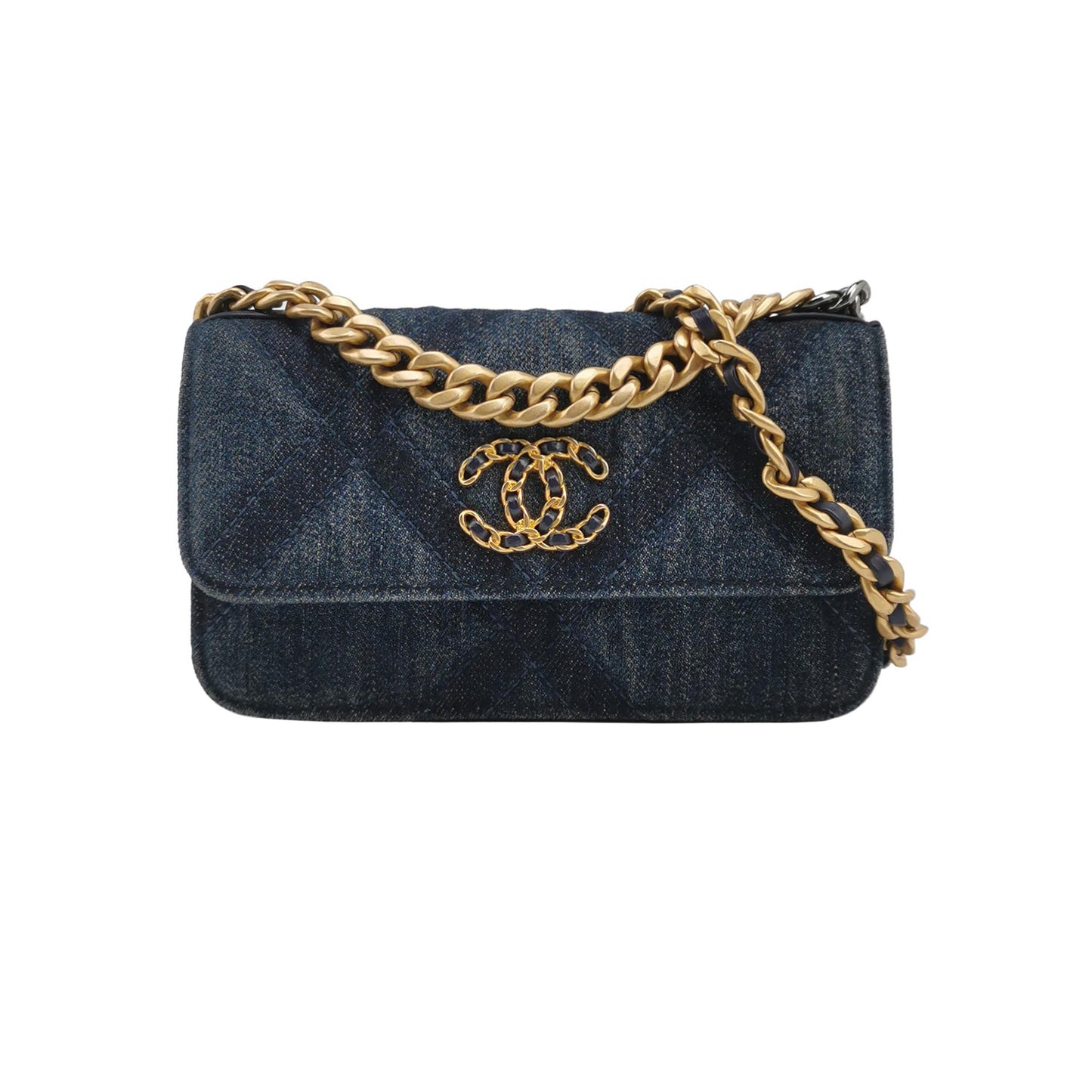 19Bag Denim CC turn-lock