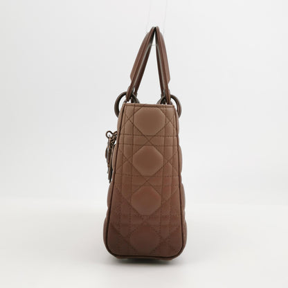 Lady Dior Small Lambskin Logo