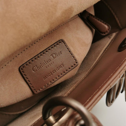 Lady Dior Small Lambskin Logo