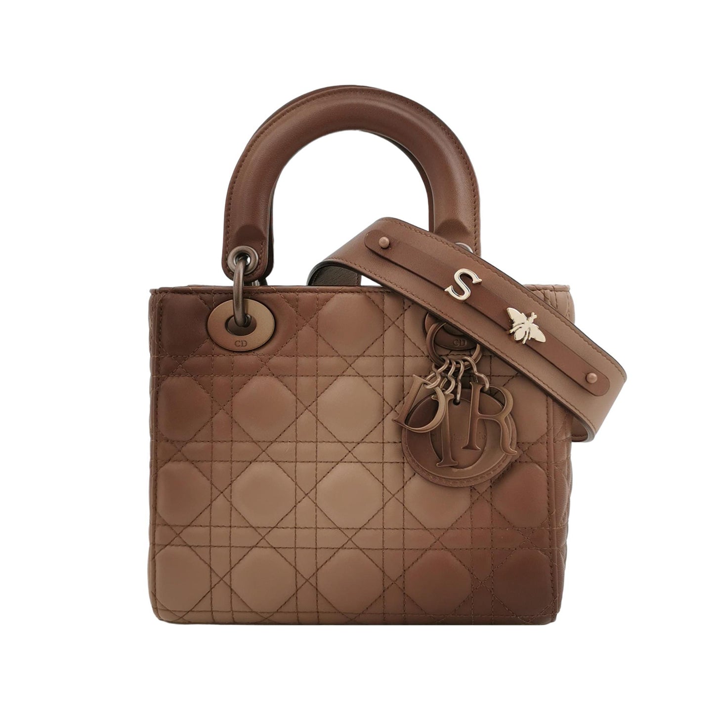 Lady Dior Small Lambskin Logo