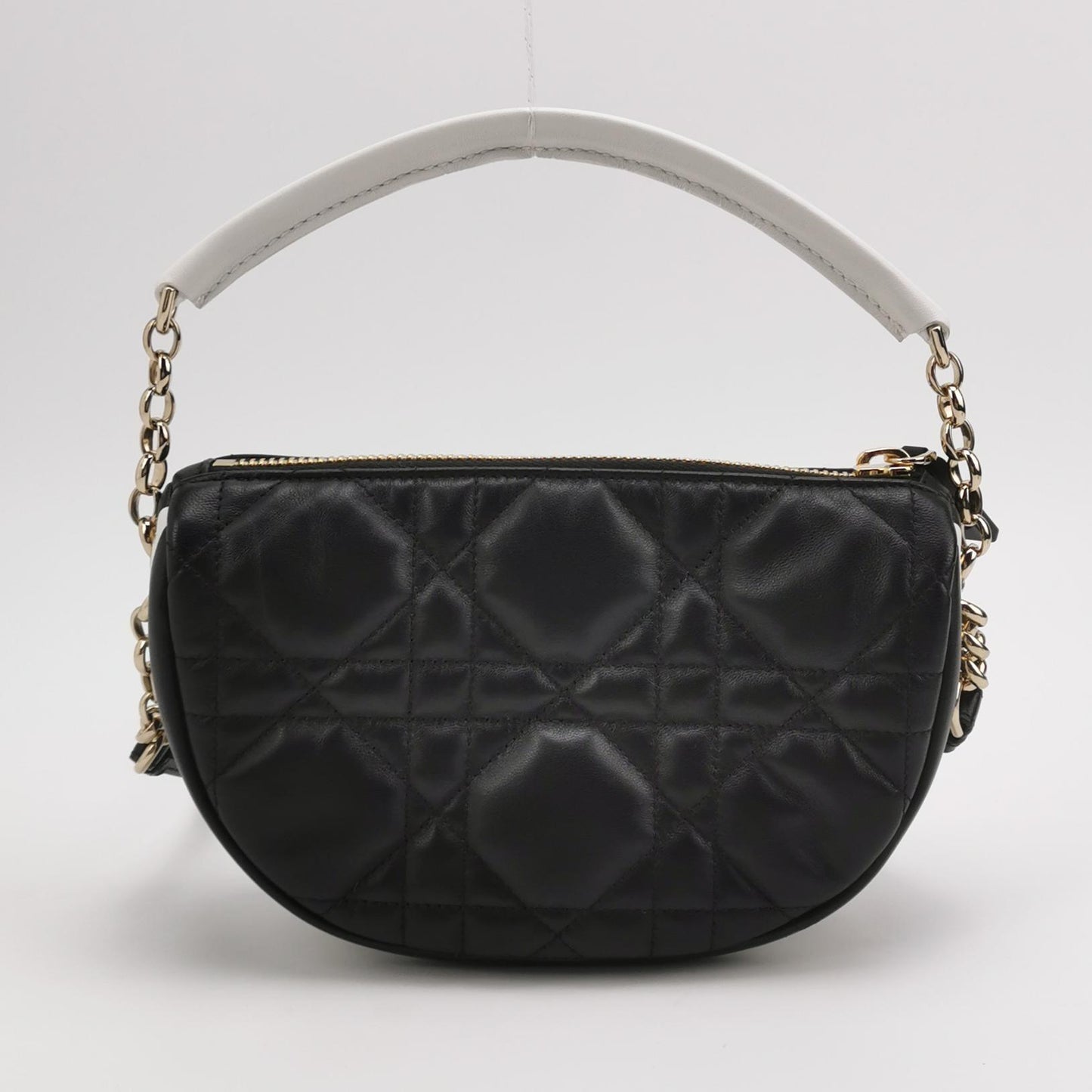 Vibe Hobo Bag Small Lambskin White Gold