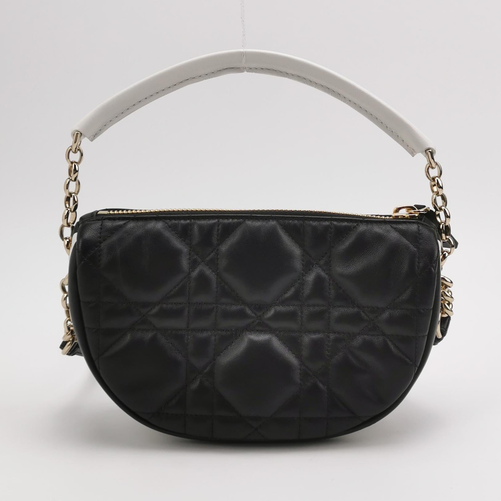 Vibe Hobo Bag Small Lambskin White Gold