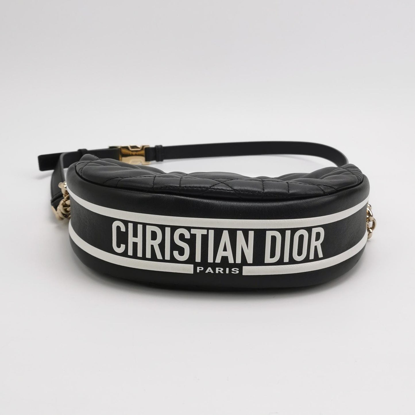 Vibe Hobo Bag Small Lambskin White Gold